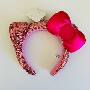 Hello Kitty Bow Headband Pink and Hot Pink